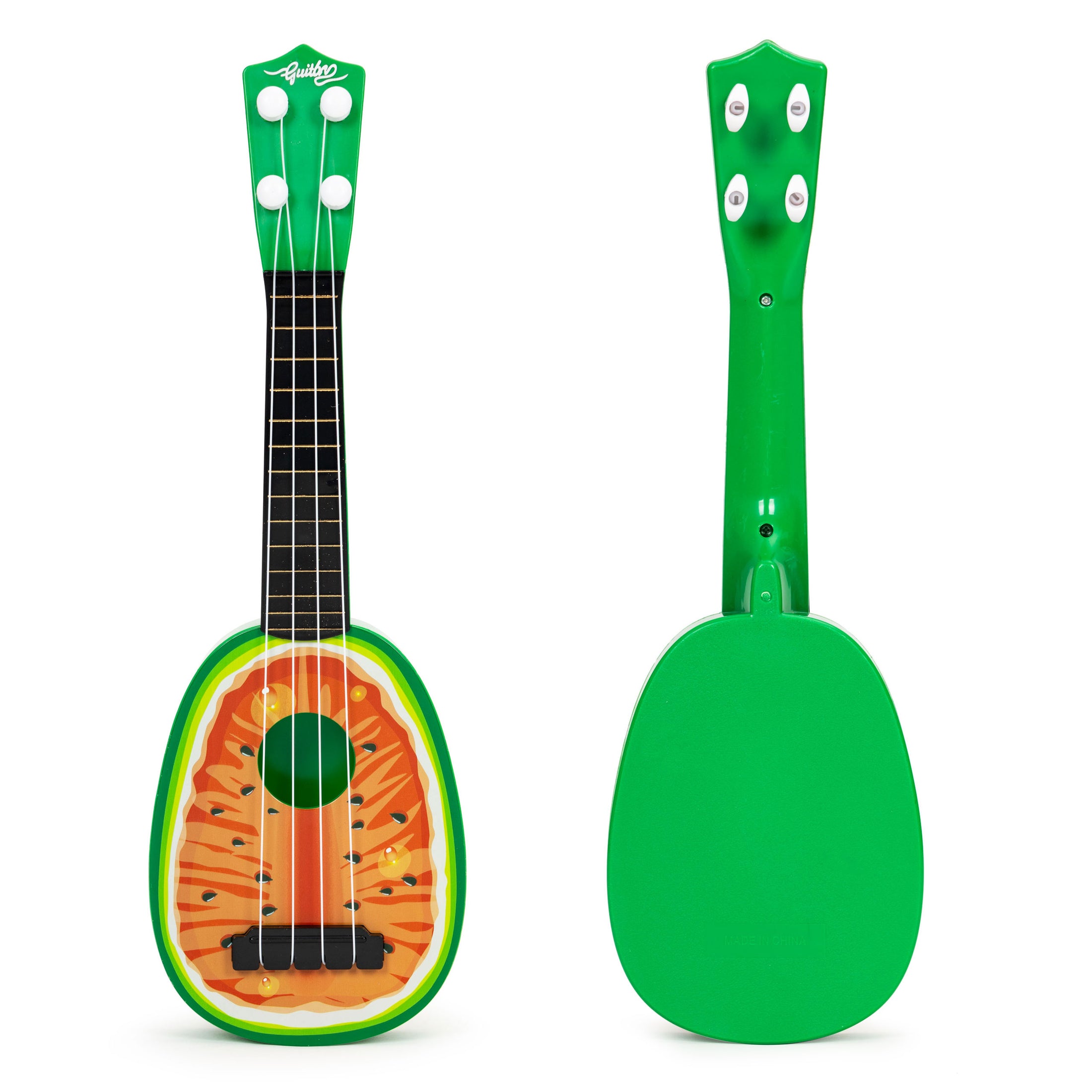 Ukuleles ģitāra bērniem, četras stīgas, arbūzs 