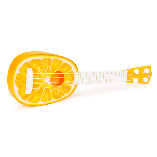 Ukuleles ģitāra bērniem, četras stīgas, oranža 