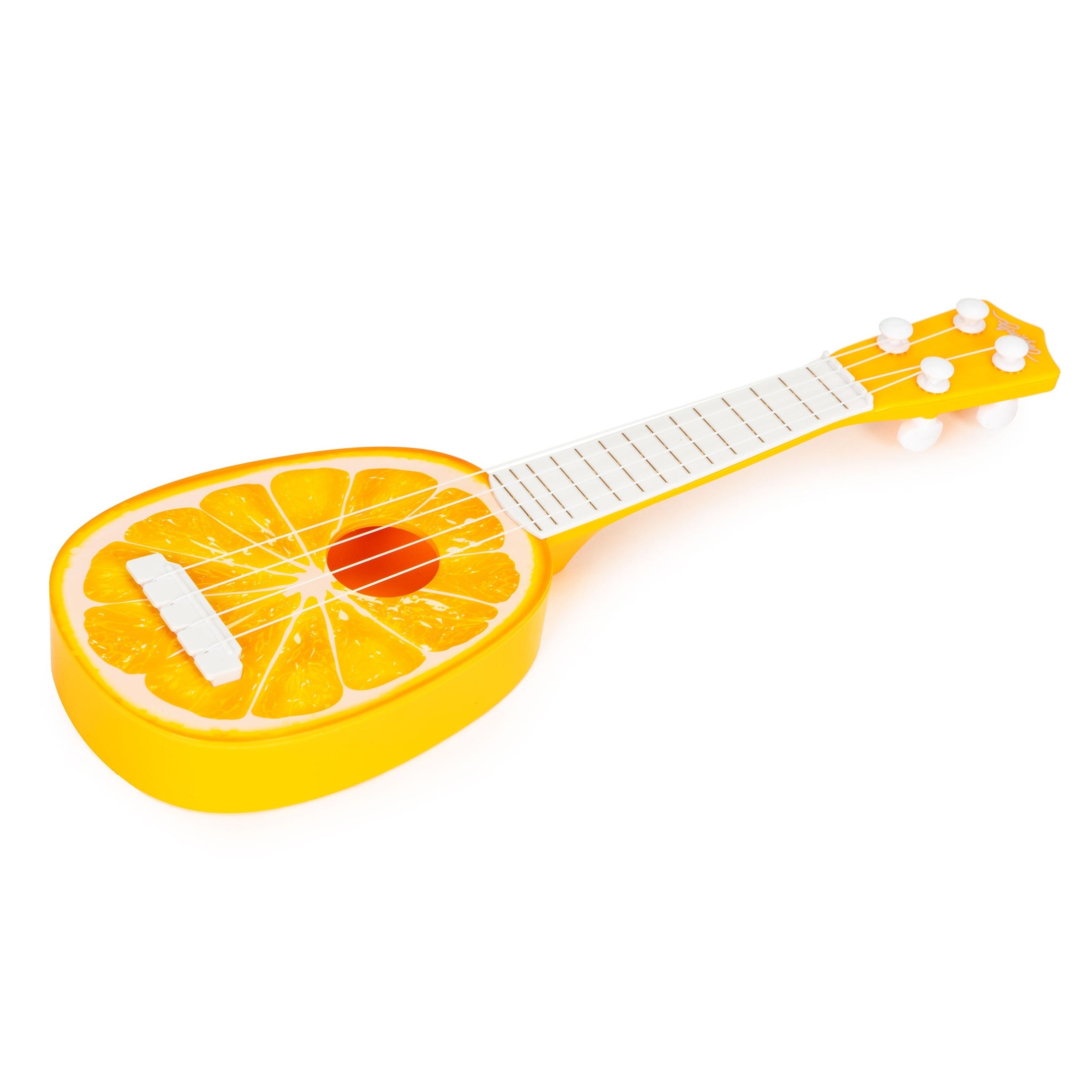 Ukuleles ģitāra bērniem, četras stīgas, oranža 