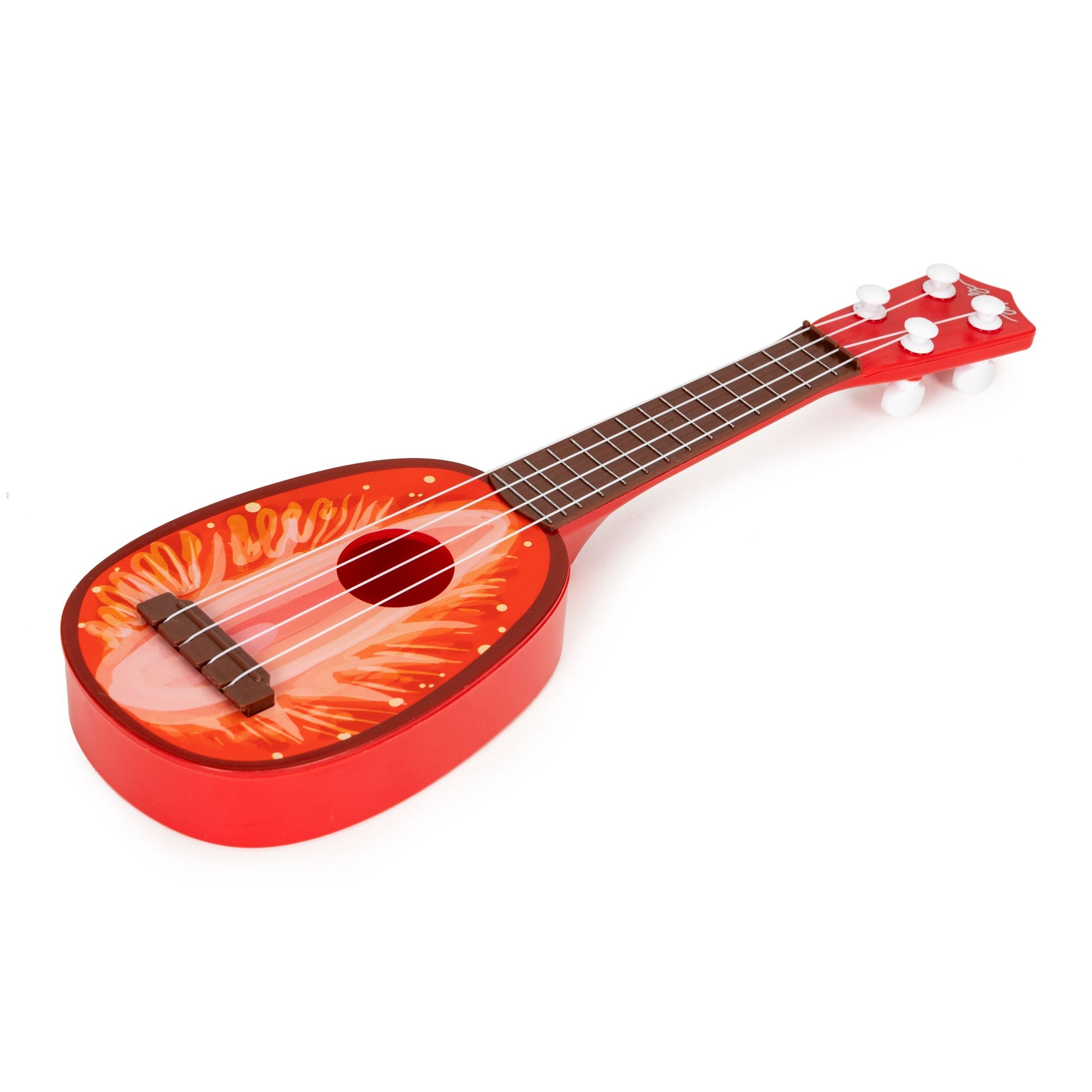 Ukuleles ģitāra bērniem, četras stīgas, zemene 