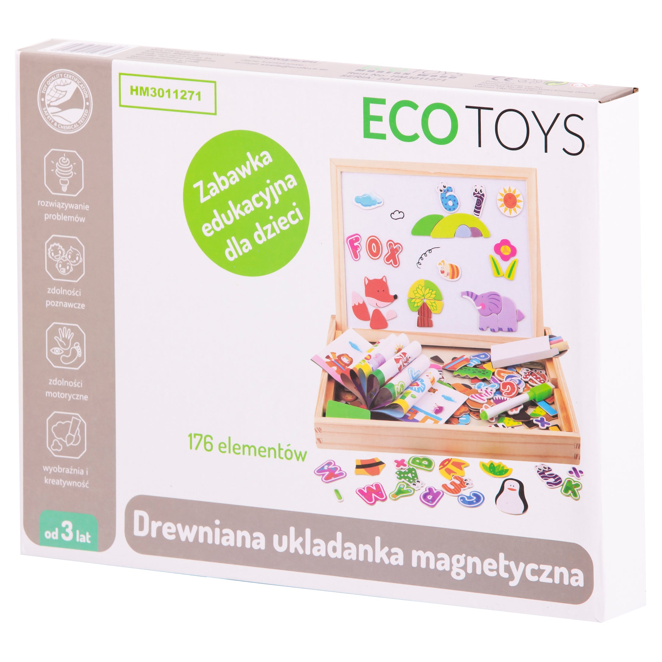 liela izglītojoša daudzfunkcionāla magnētiskā tāfele Ecotoys 